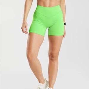 Gymshark Sweat Seamless Sculpt Shorts - Fluo Lime